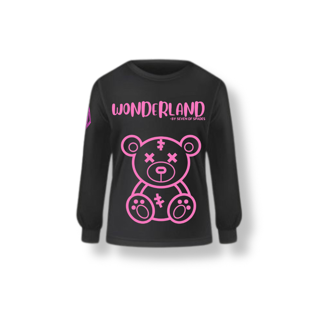 WONDERLAND SWEATSHIRT BLACK (unisex)