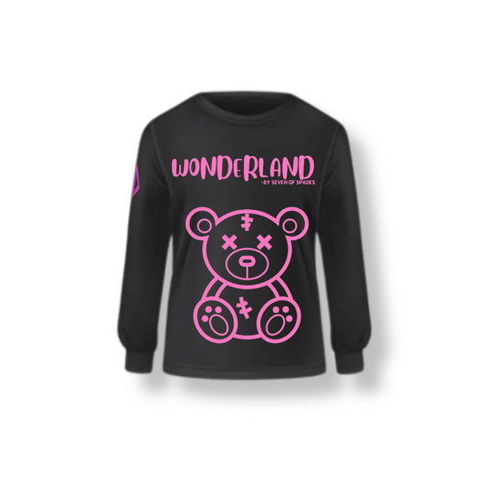 WONDERLAND SWEATSHIRT BLACK (unisex)