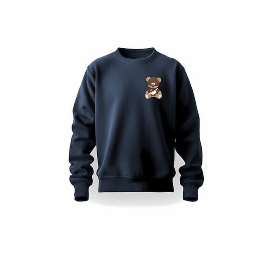 NAVY BLUE TEDDY SWEATSHIRT (unisex)